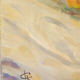 Oil on canvas landscape of Provence