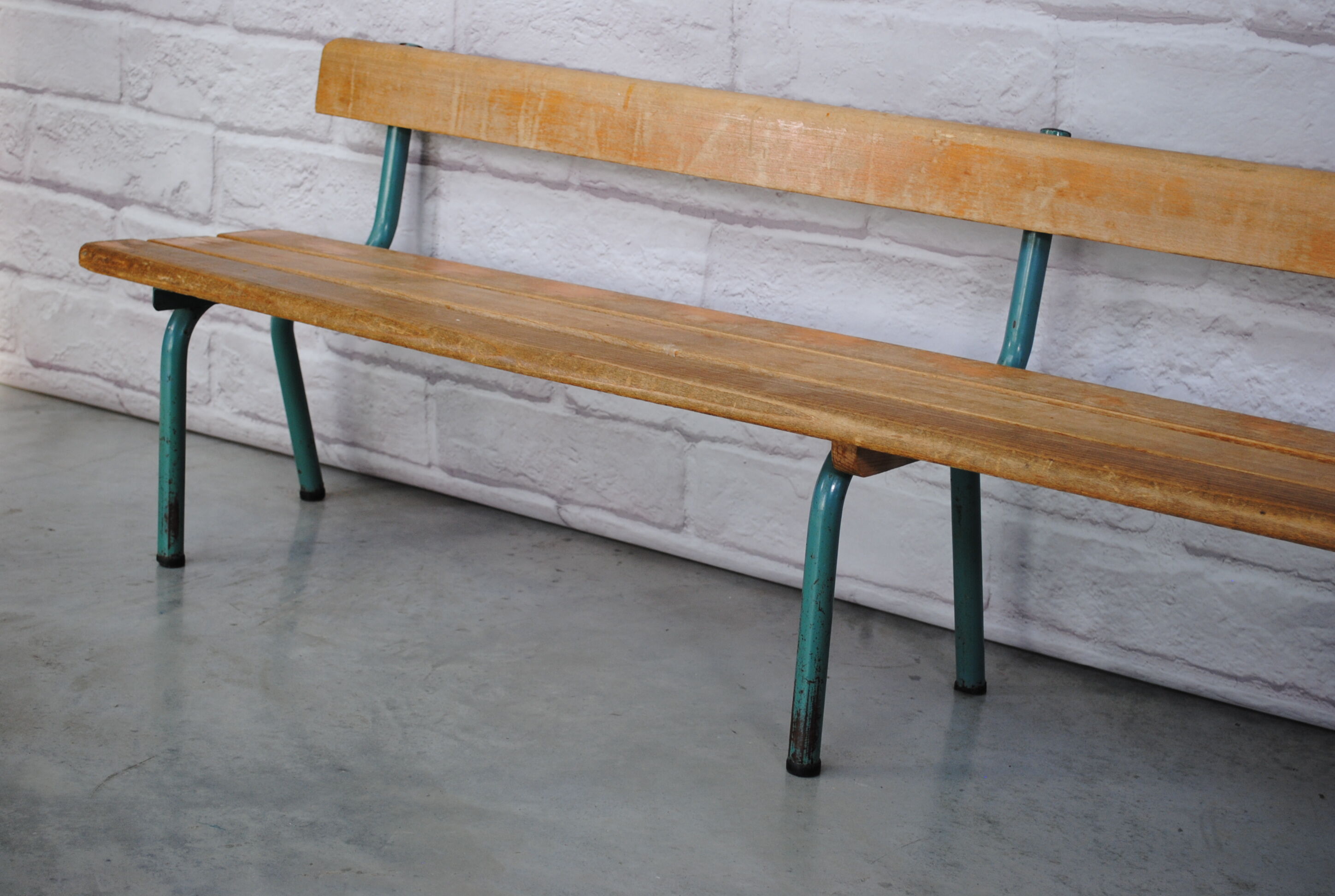 Vintage school bench