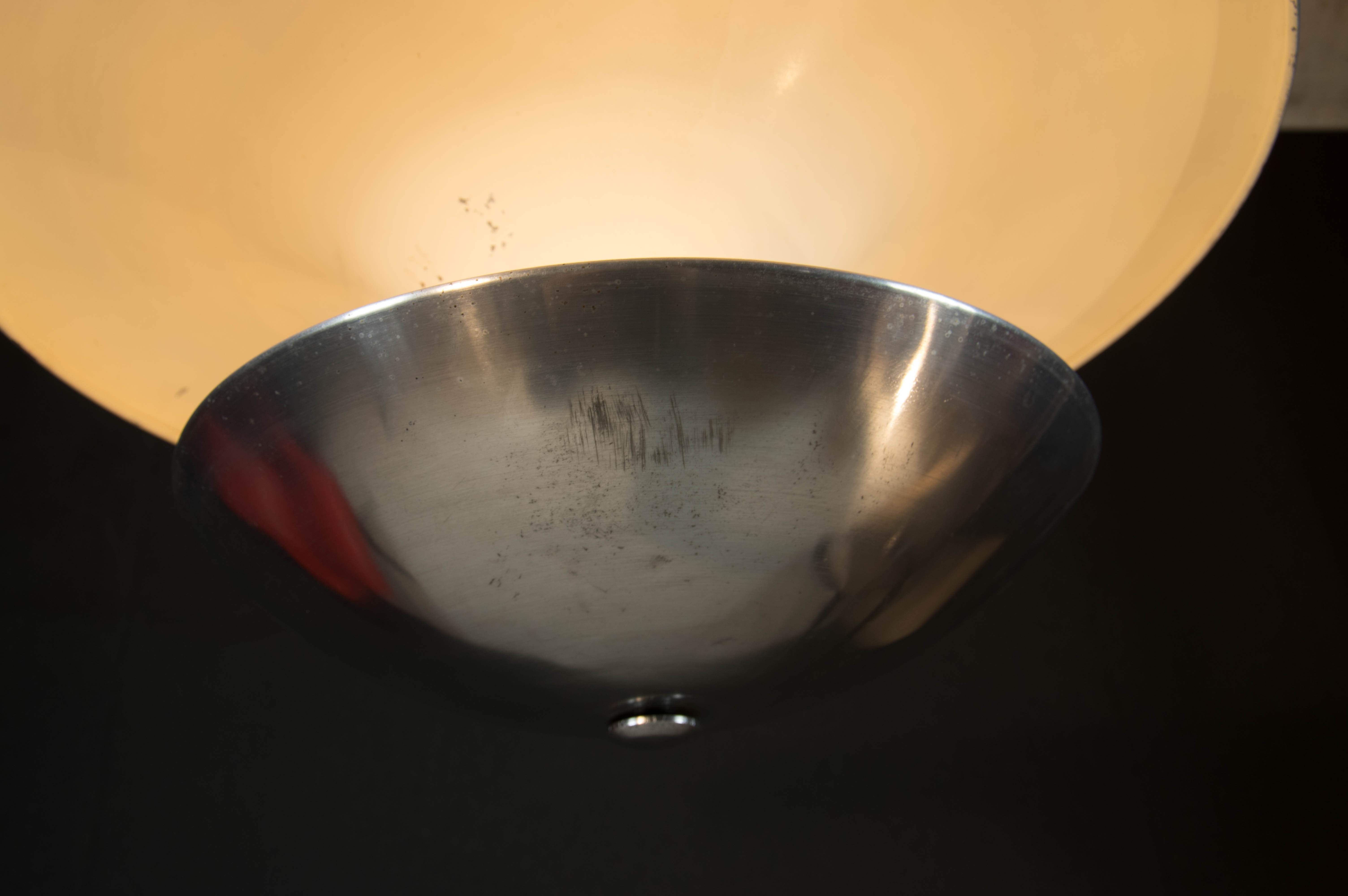 Bauhaus chandelier with indirect light, 1930s