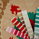 Vintage Turkish hand-knotted rug 118x128 cm