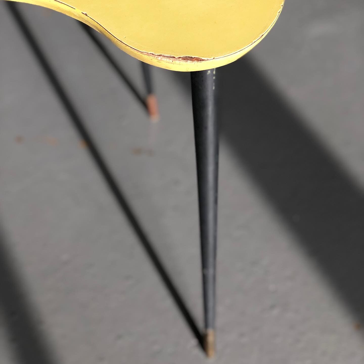 Yellow bean coffee table