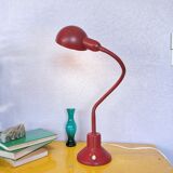 Burgundy flexible casserole lamp, 1960