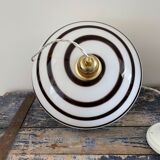 Vintage patterned opaline pendant lamp