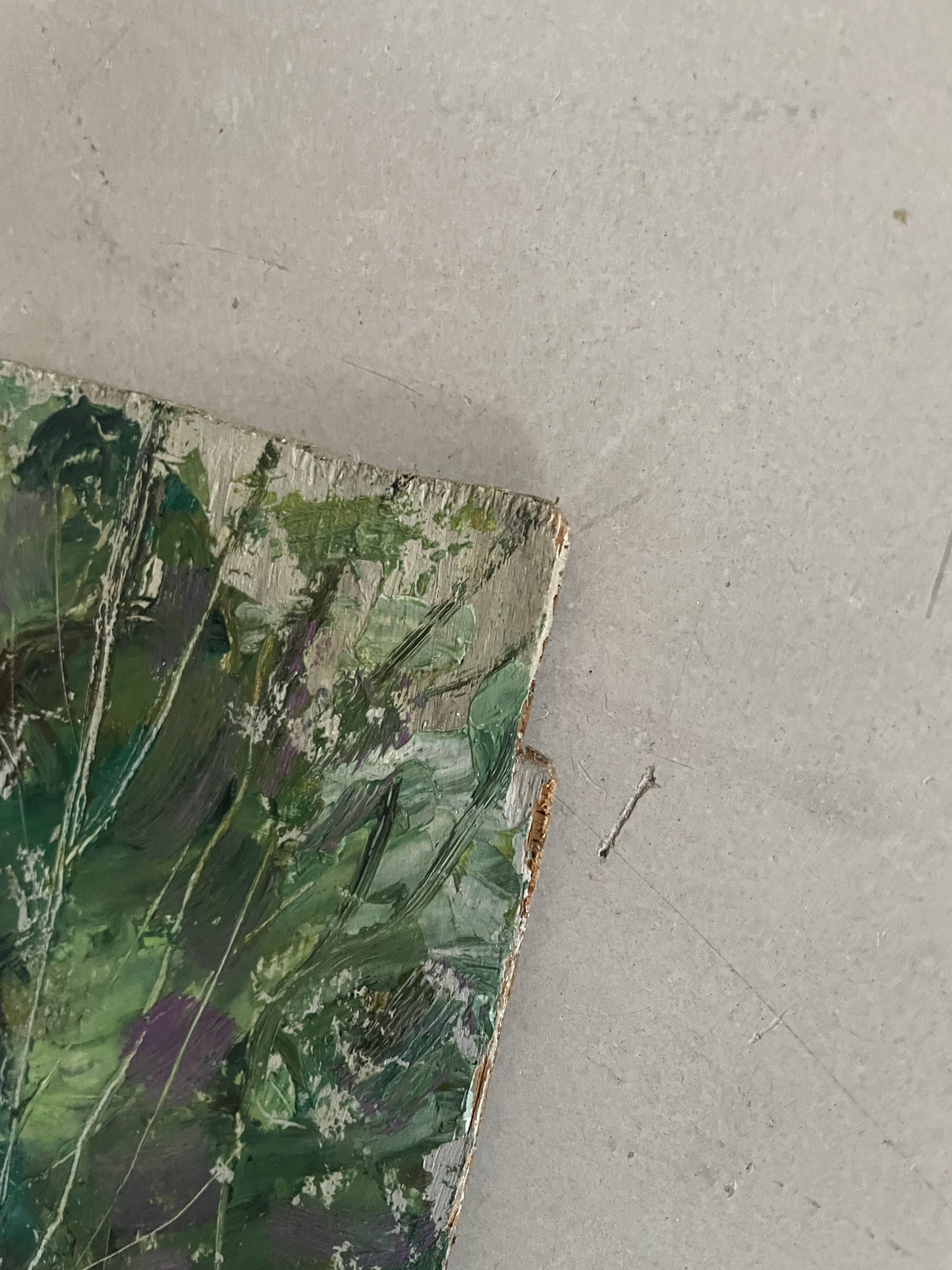 Old oil on panel, 1951