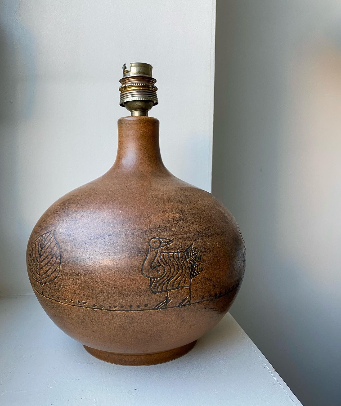 Ceramic lamp by Jacques Blin