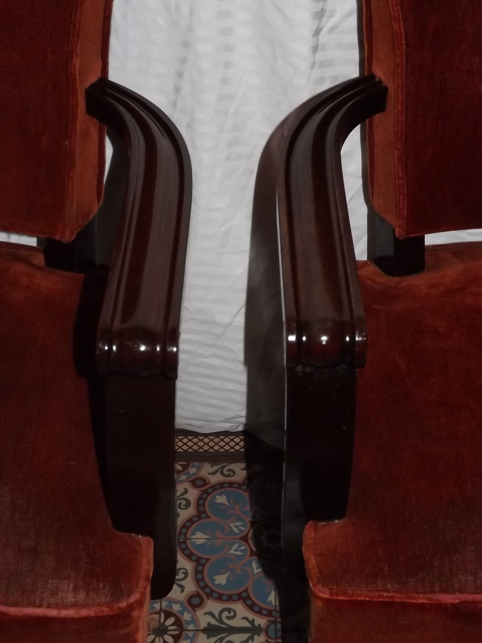 Pair of chairs Gaston fish 1950