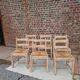 Set of 6 straw chairs