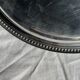 Vintage circular plate with pearl stripe D27