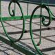 Antique metal bed, vintage