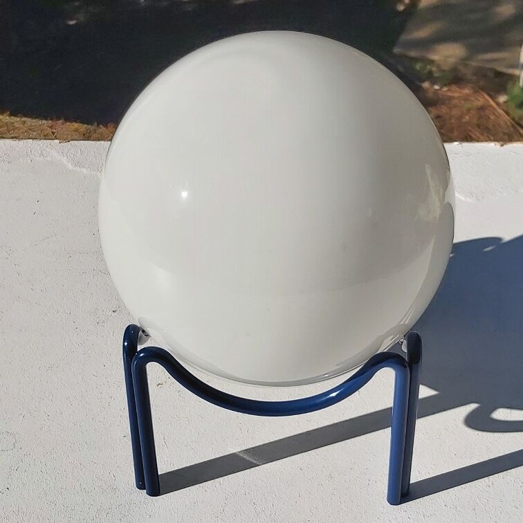 Lamp design metal and 70s glass