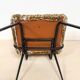 Fauteuil vintage moderniste léopard