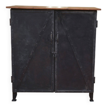 Riveted metal sideboard cabinet 1940