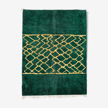 Modern Moroccan carpet green 240x150cm