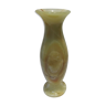 Vase ancien vintage marbre onyx blanc nervures brunes