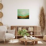 Abstract art painting signed and dated