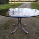 Glass dining table 70s - 130 cm