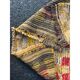 Tapis Tulu turc antique avec motif à carreaux