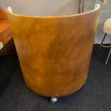 POLTRUNA 70's leather boudoir armchair