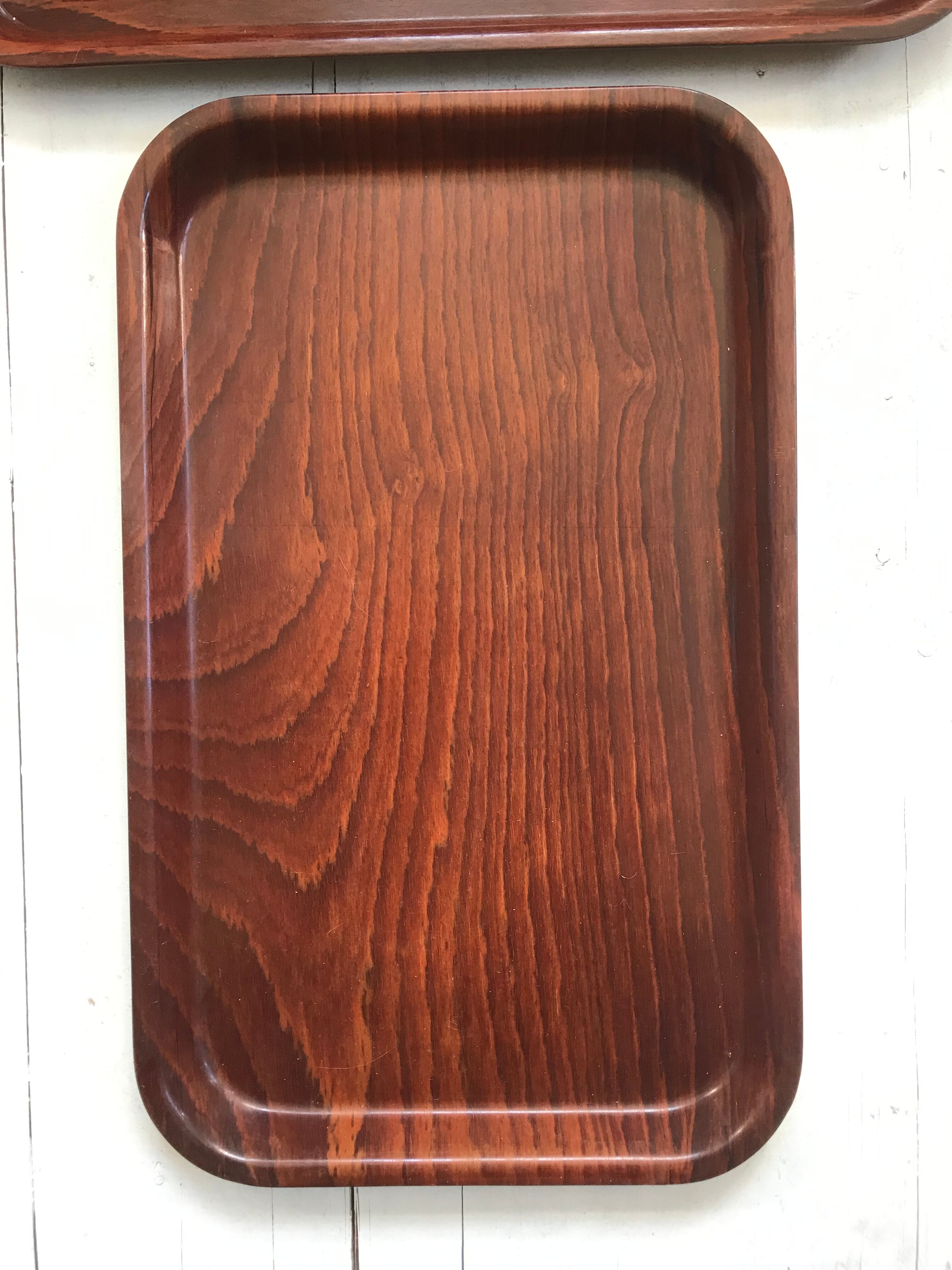 Pair of vintage teak tops