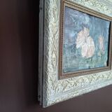 Tableau nature morte bouquet de fleurs