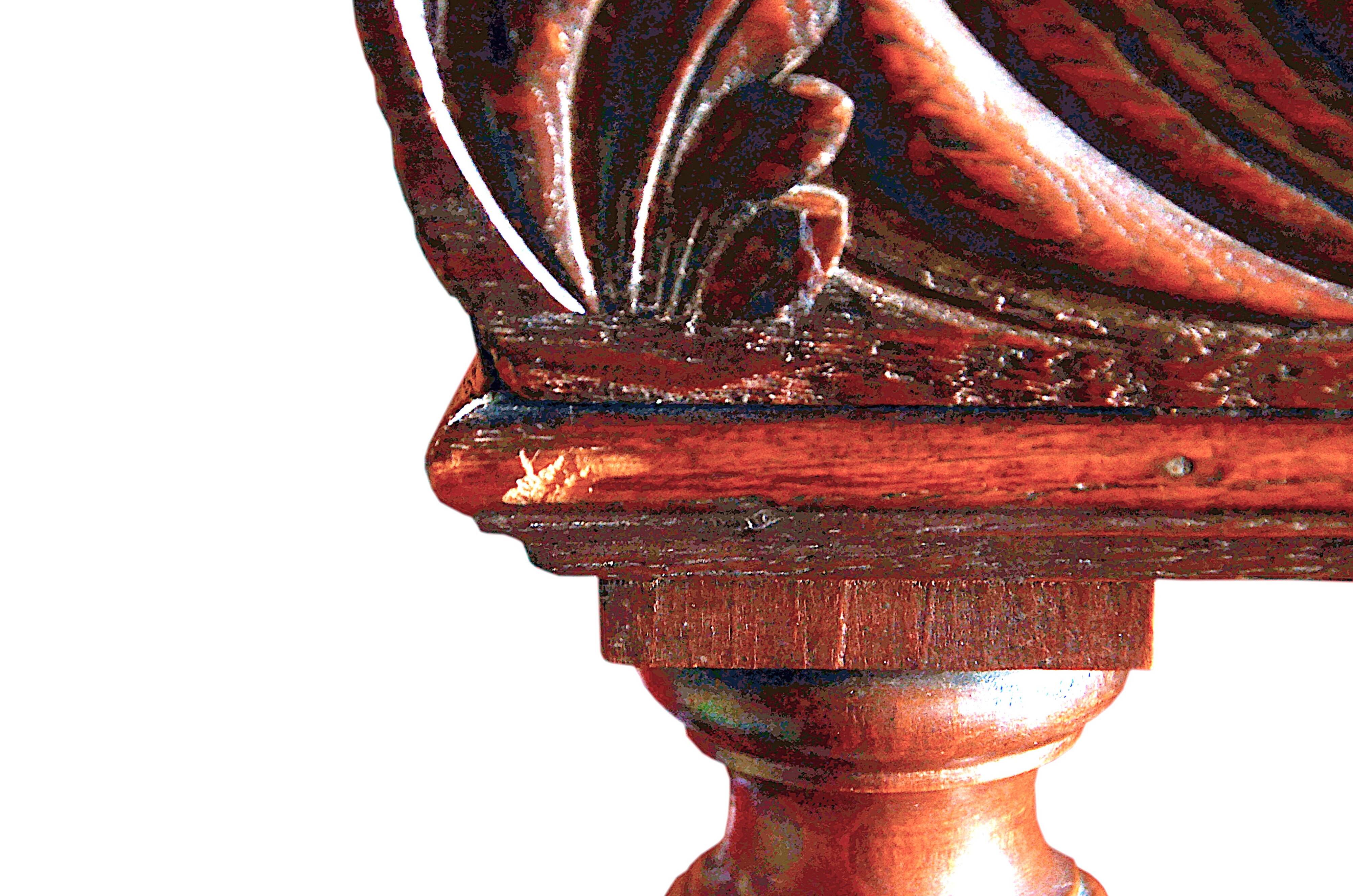 Console or small oak sideboard, 1900s, Louis XIII style, 100x40cm.