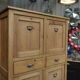 Old 1930 vintage fir cabinet with 4 doors 2 drawers