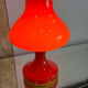 Vintage opaline orange bedside lamp štěpán tabera