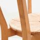 Set of 4 Scandinavian straw chairs