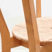 Set of 4 Scandinavian straw chairs