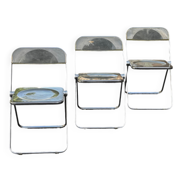 Set of 3 Plia chairs - GianCarlo Piretti