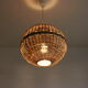Rattan ball pendant light, 1960s