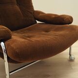 Corduroy armchair, Swedish design, 1960s, production: Sweden