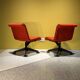 Orange Lounge Chair By Kiga Spa For Knoll, Germany, 1960's