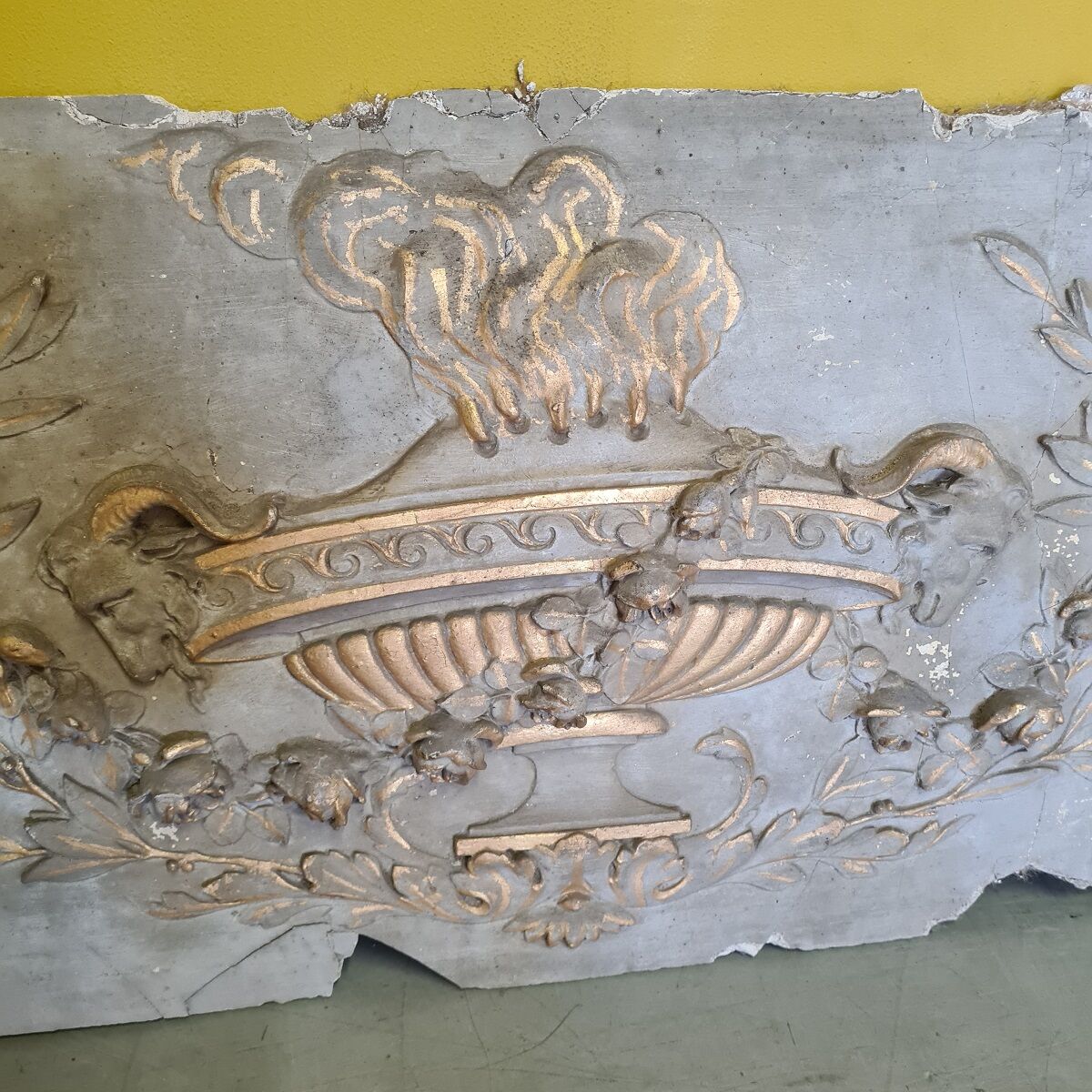 Antique French Louis XVI Plaster Ornament, 18th Century.