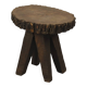 Ancienne table d'appoint primitive Wabi Sabi