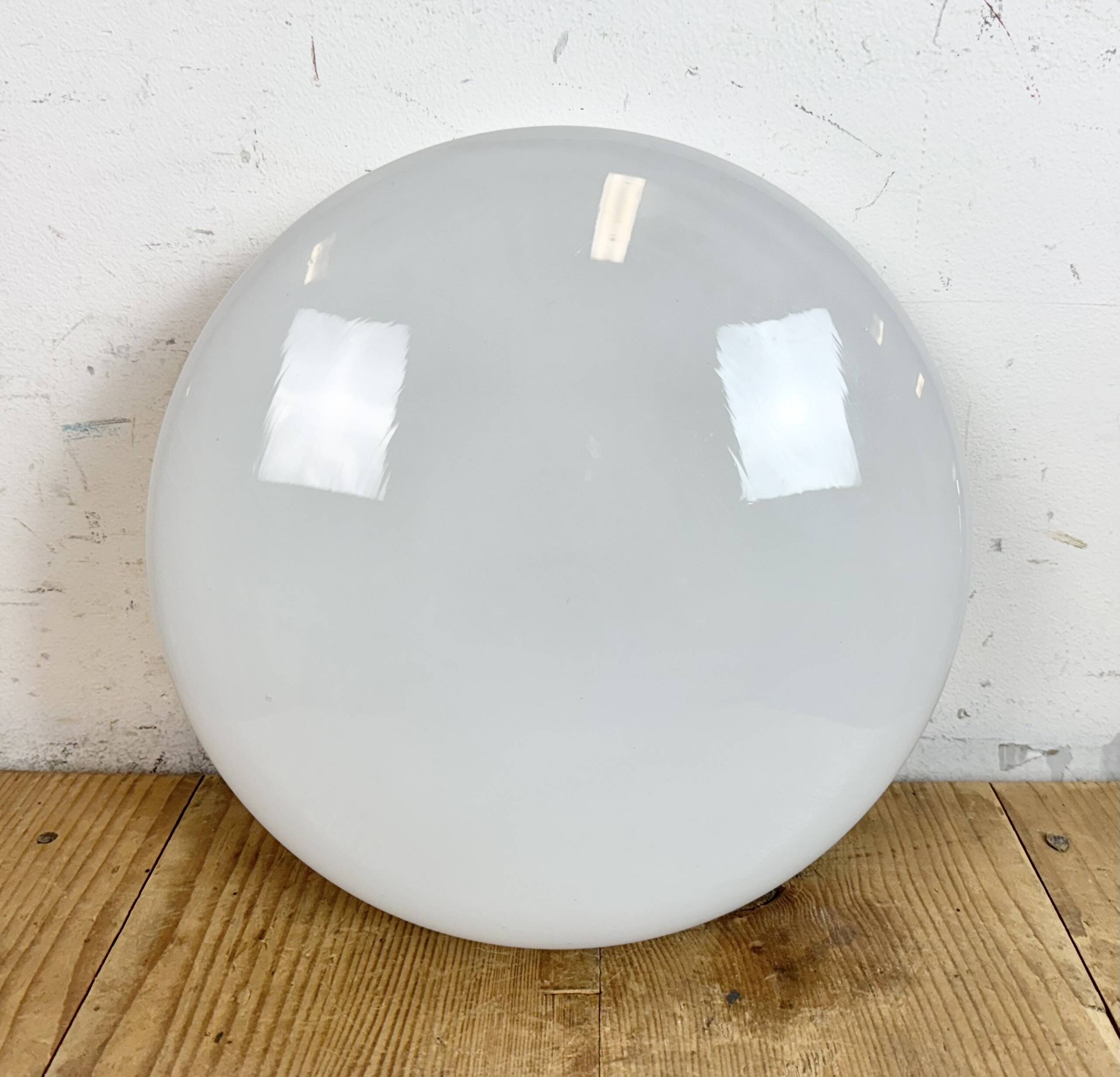 Vintage Soviet Ceiling or Wall Light with Milk Glass, 1980s