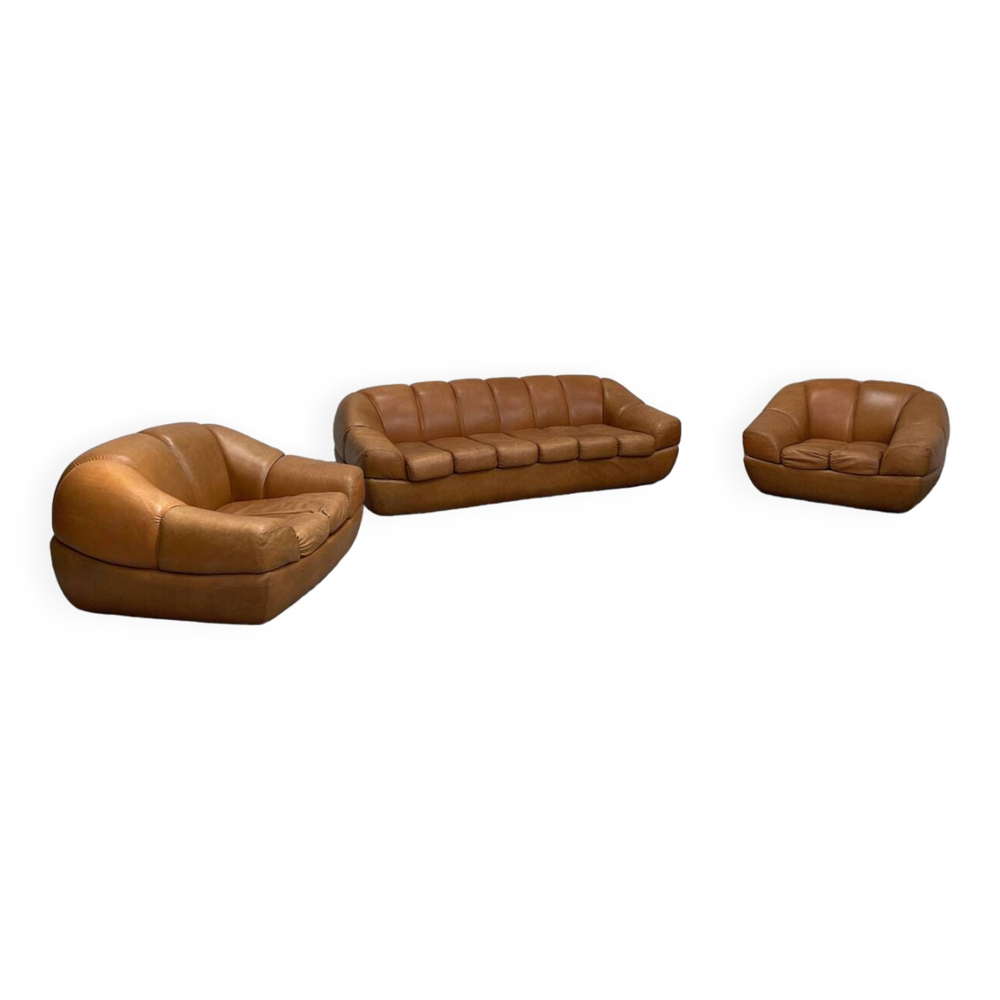 Burov leather living room set