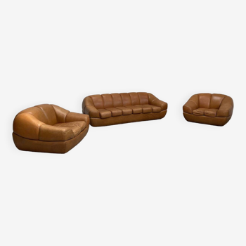 Burov leather living room set