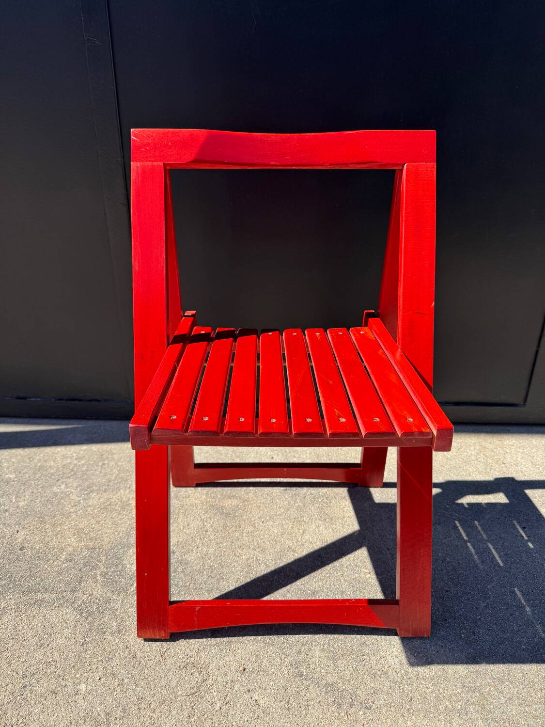 Aldo Jacober folding chairs from the 1970s.