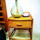Vintage rattan bedside