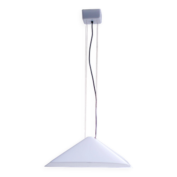 Grand pendentif pyramide iGuzzini - hauteur réglable, plexiglas, Italie 1980