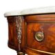 Console française Louis XVI en acajou à plumes, 19ème siècle