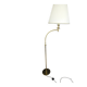 Magnificent vintage reading lamp in solid brass, Hollywood Regency style.