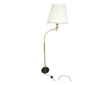 Magnificent vintage reading lamp in solid brass, Hollywood Regency style.