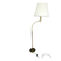 Magnificent vintage reading lamp in solid brass, Hollywood Regency style.