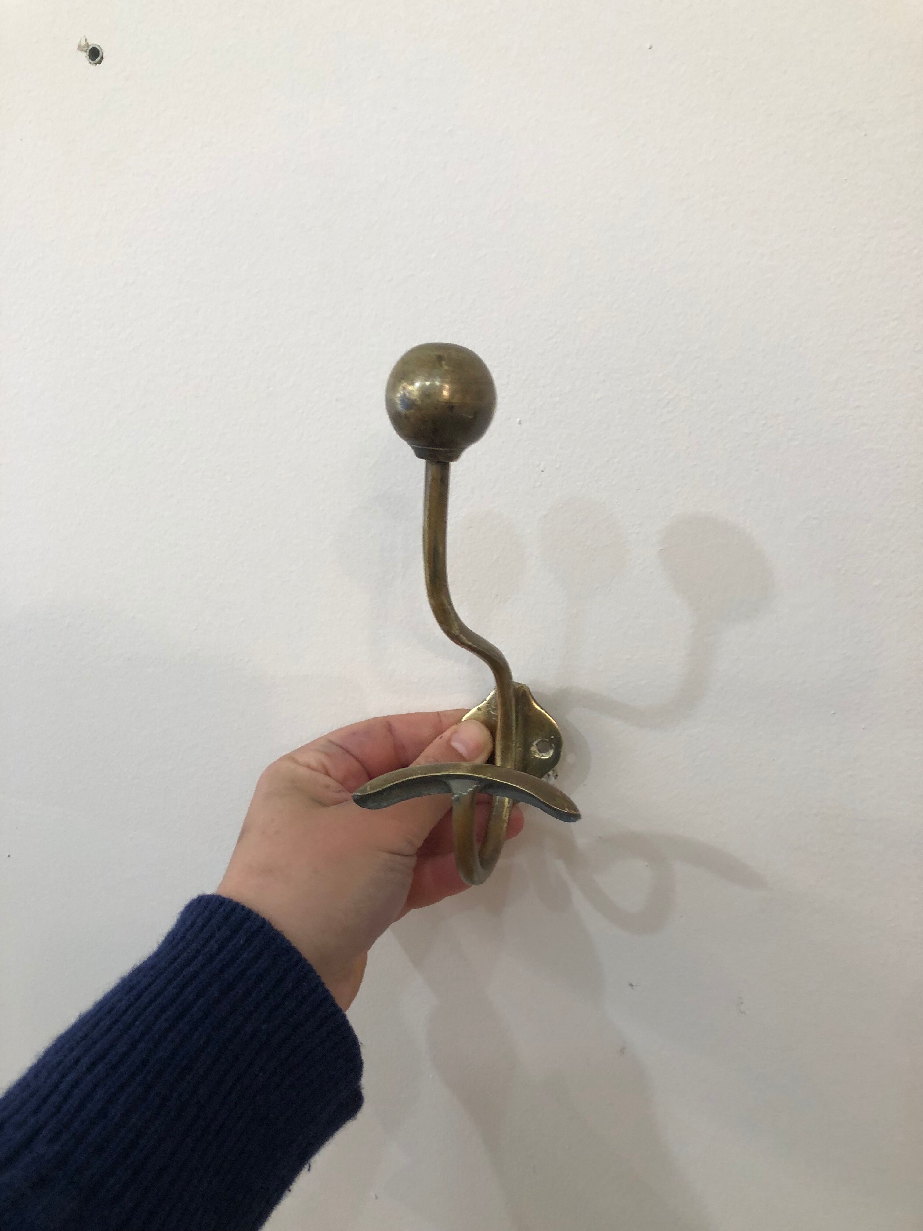 Double brass hook