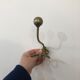 Double brass hook