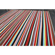1970s Vintage Turkish Oushak Handmade Wool Cotton Red Area Rug 174x287