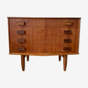 Scandinavian style chest of drawers in vintage teak