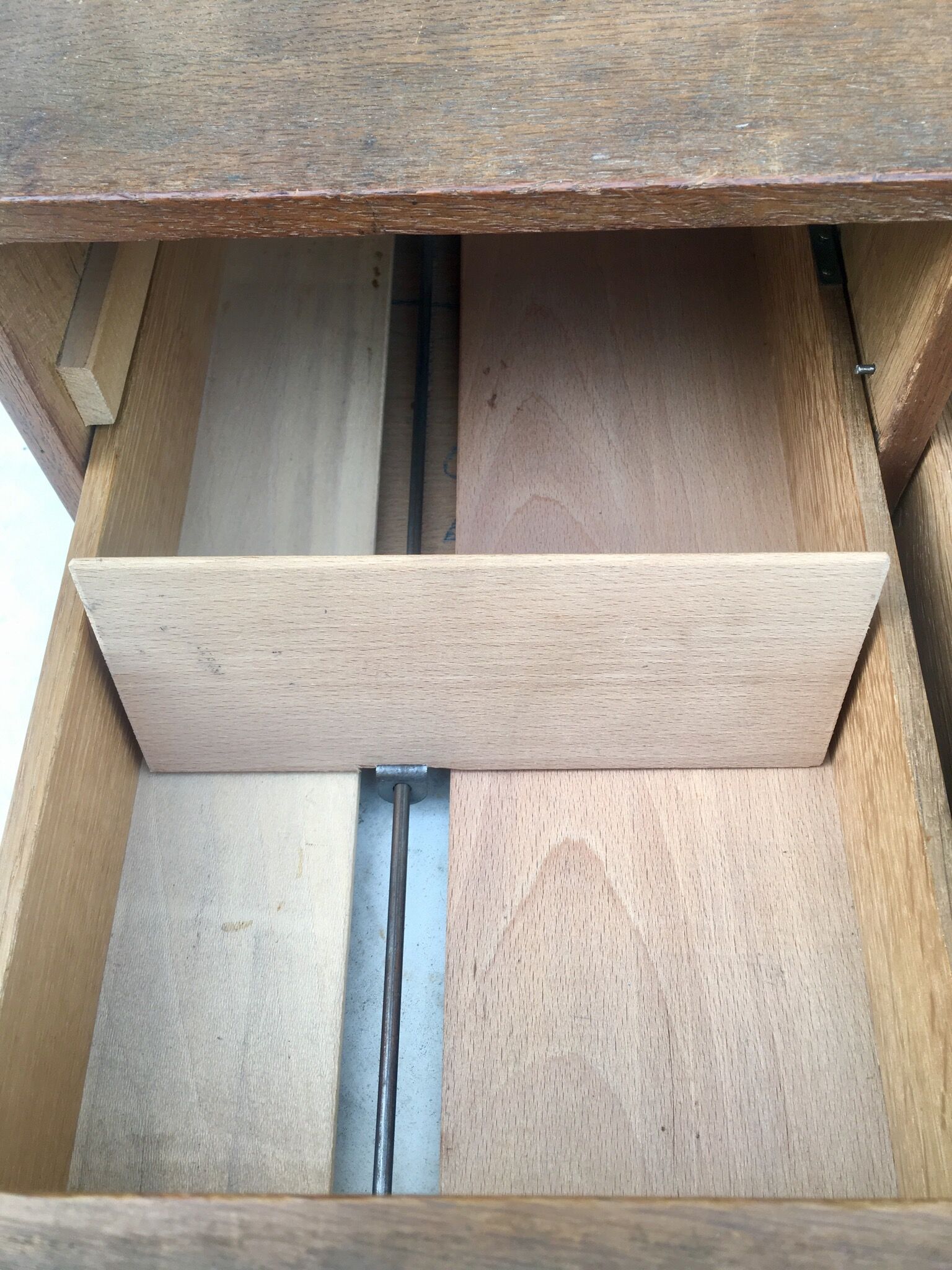 Old double drawer bookkeeper workbook